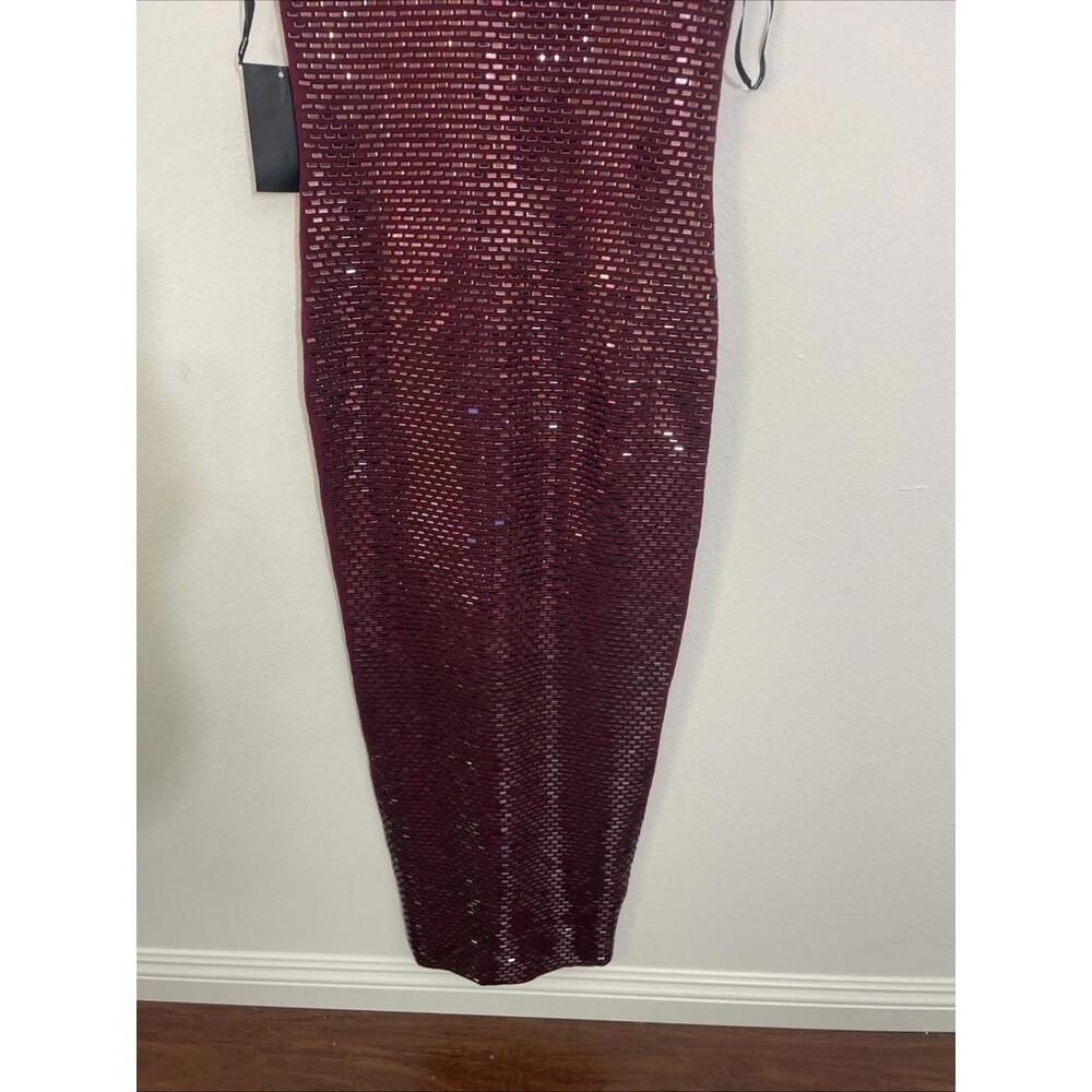 Retrofete Burgundy Sequin Maxi Dress - Picture 7 of 16